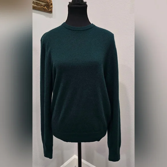 NWT NAADAM 100% Cashmere Crewneck Sweater – Pine Green – Size XS - Picture 2 of 7